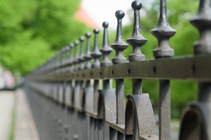 Cemetery Fence Installation detail